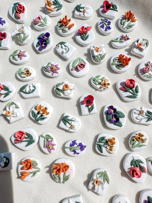 Birth Flower Studs | birth flower collection