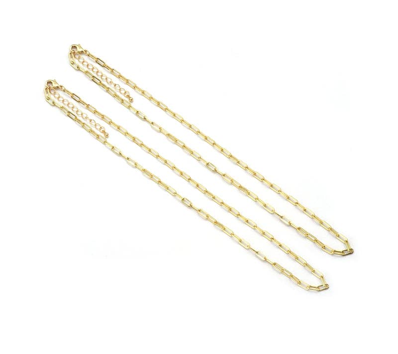 Bracelet| Small Link Paperclip Bracelet, *Chain only