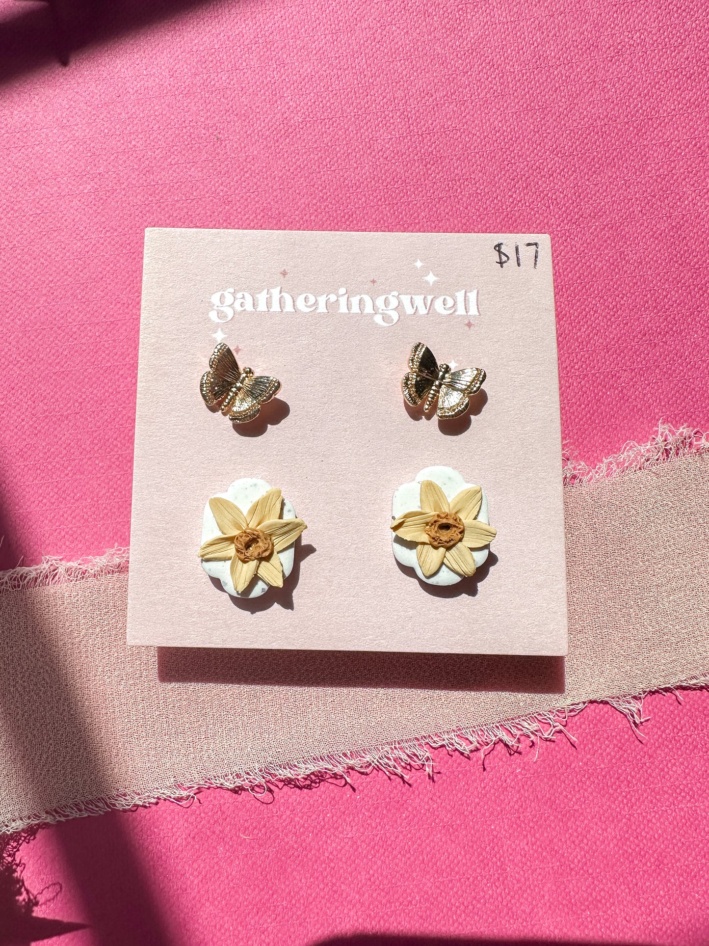 Daffodil Stud Pack| Spring Vintage Inspired Collection