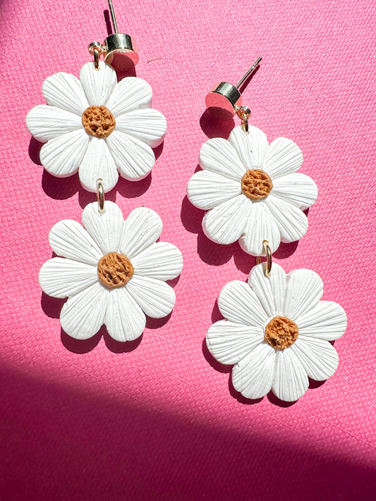 Textured Daisy earrings | Spring Vintage Inspired Collection