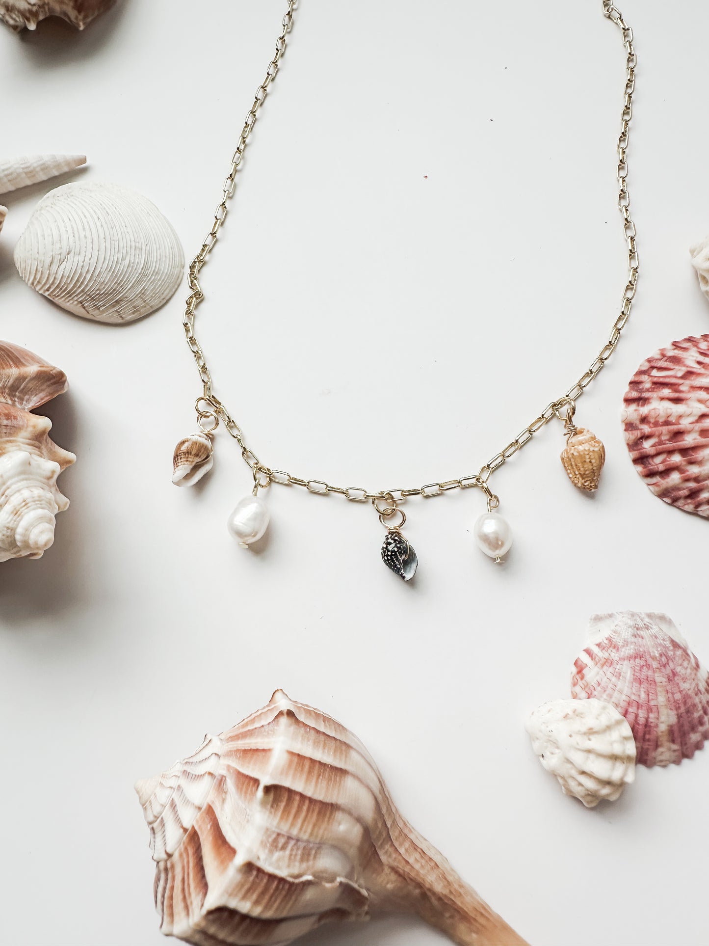 Seashell Charm Necklace | Coastal Collection
