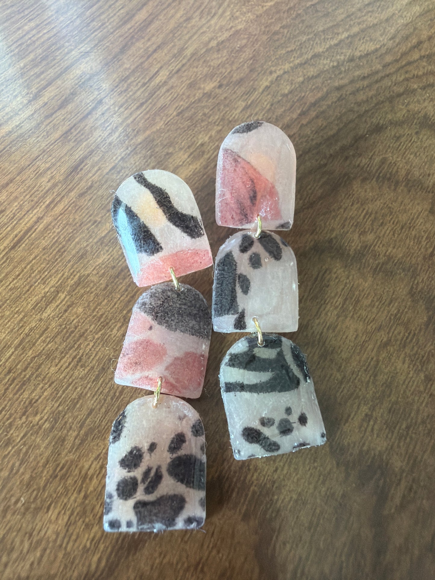 Animal Print Dangles