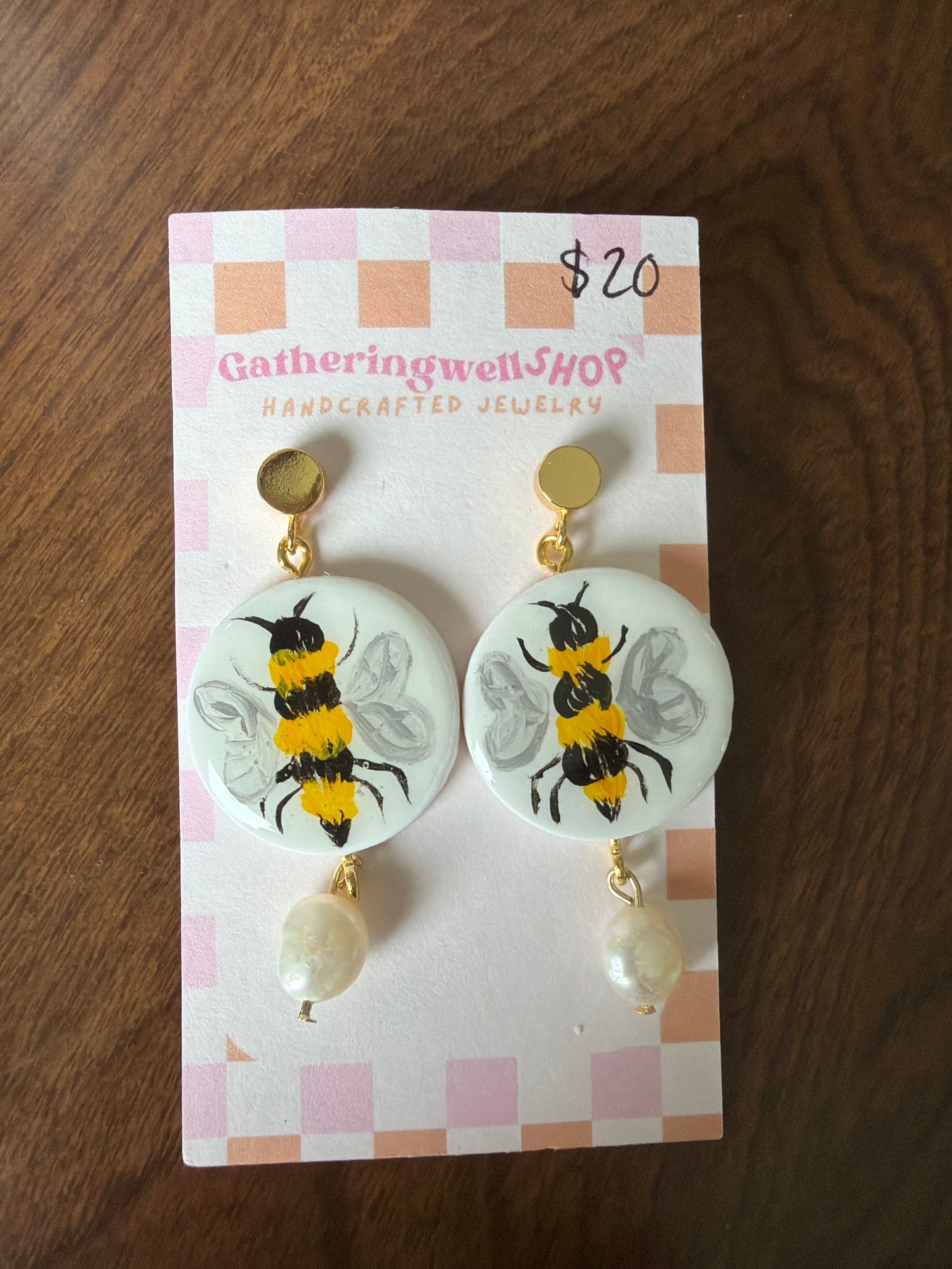 Hand painted bees
