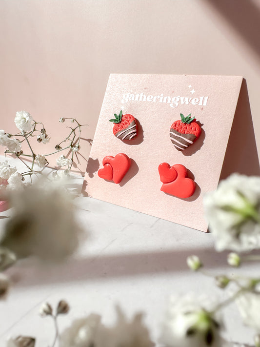 Strawberry Stud Pack | Be Mine, Valentine
