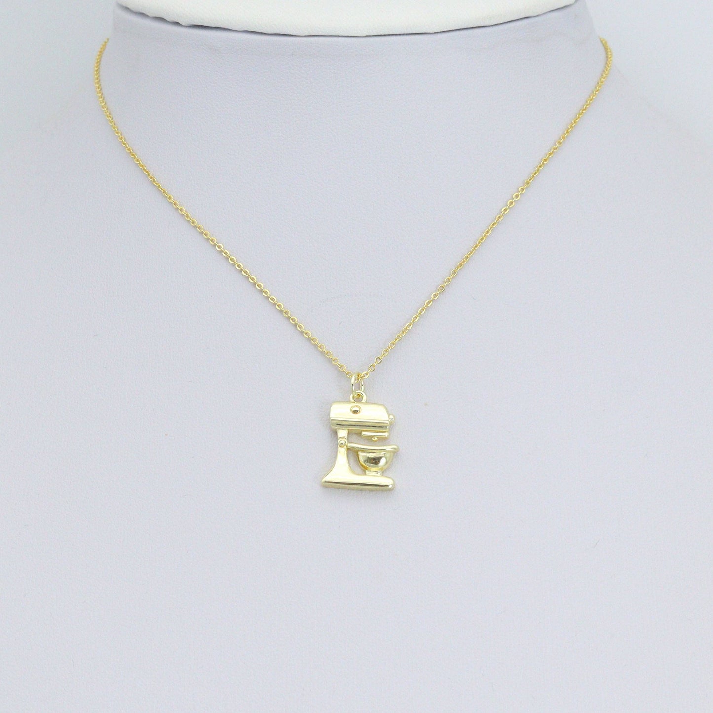 Gold bakery mixer mechine Charm Pendant, *charm only