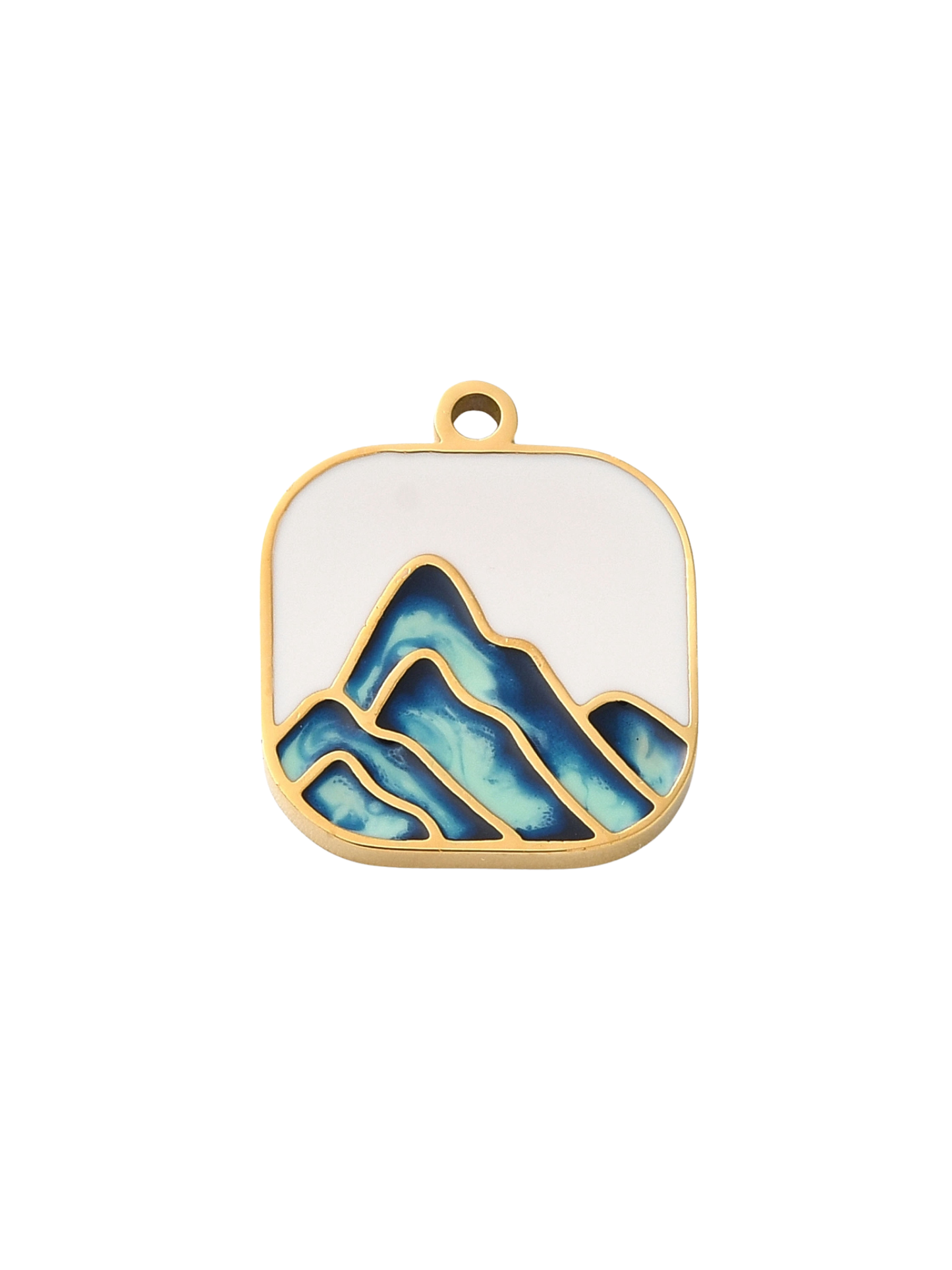 Gold Mountain Range Pendant Charm | Charm Collection