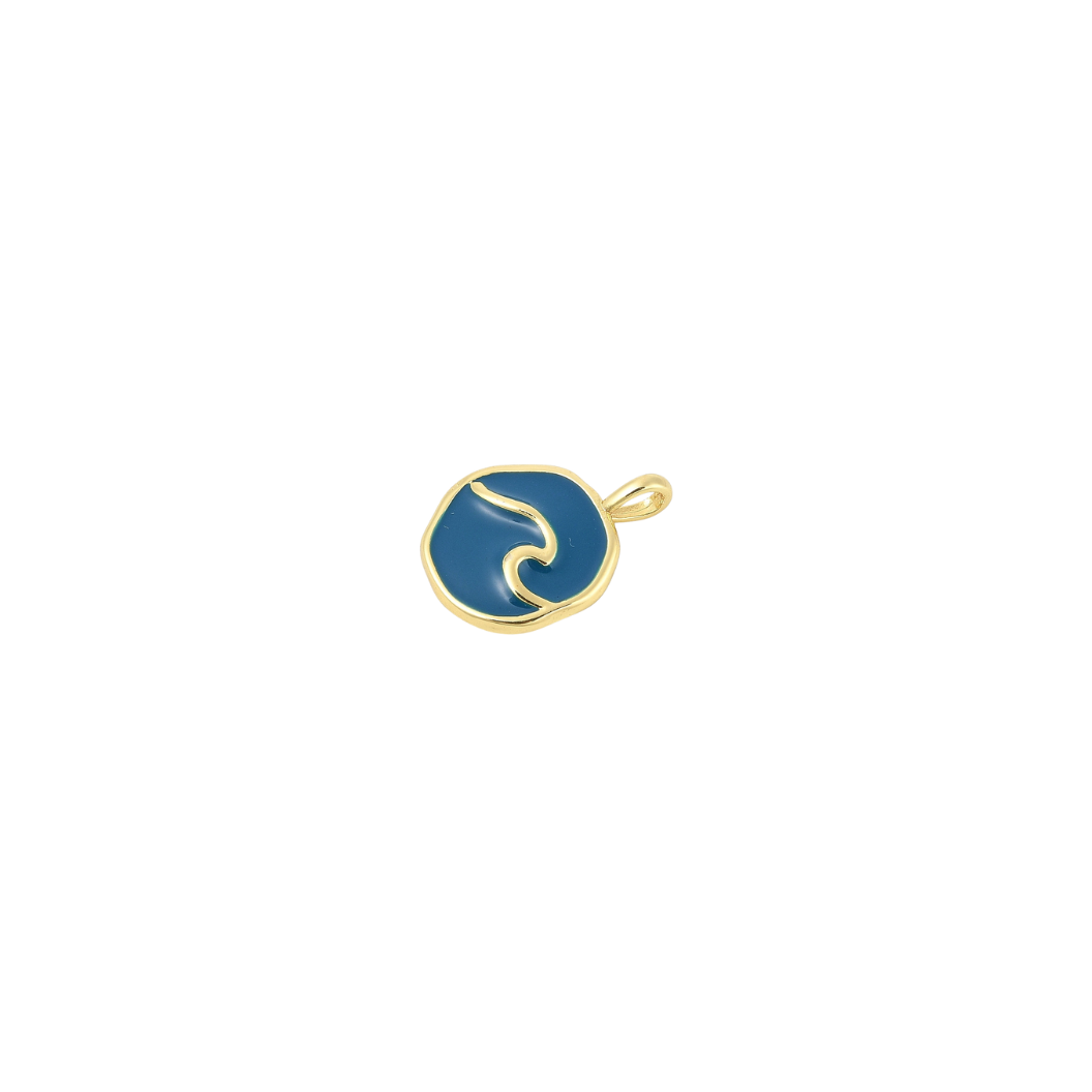 Gold Wave Vibes Charm | Charm Collection