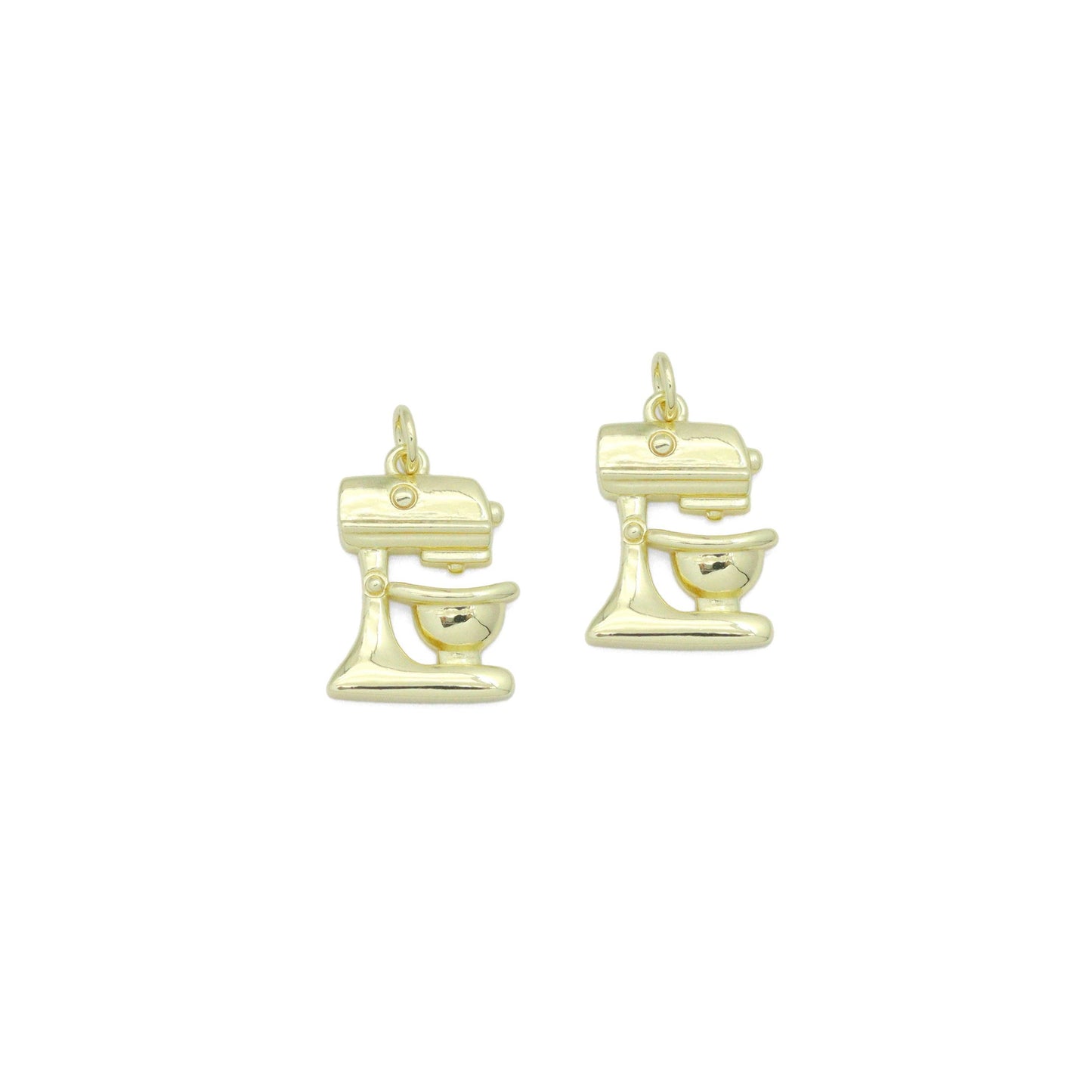 Gold bakery mixer mechine Charm Pendant, *charm only