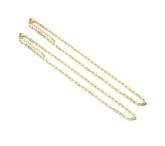 Bracelet| Small Link Paperclip Bracelet, *Chain only