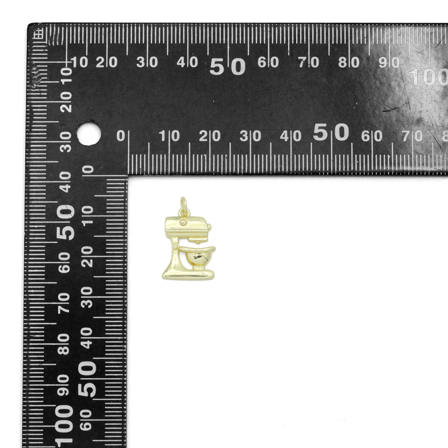 Gold bakery mixer mechine Charm Pendant, *charm only