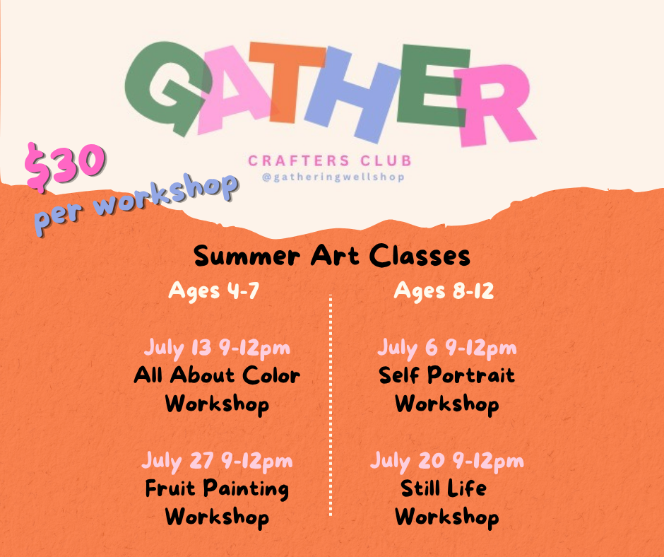 Summer Workshops | Children's Art Classes | July 2026