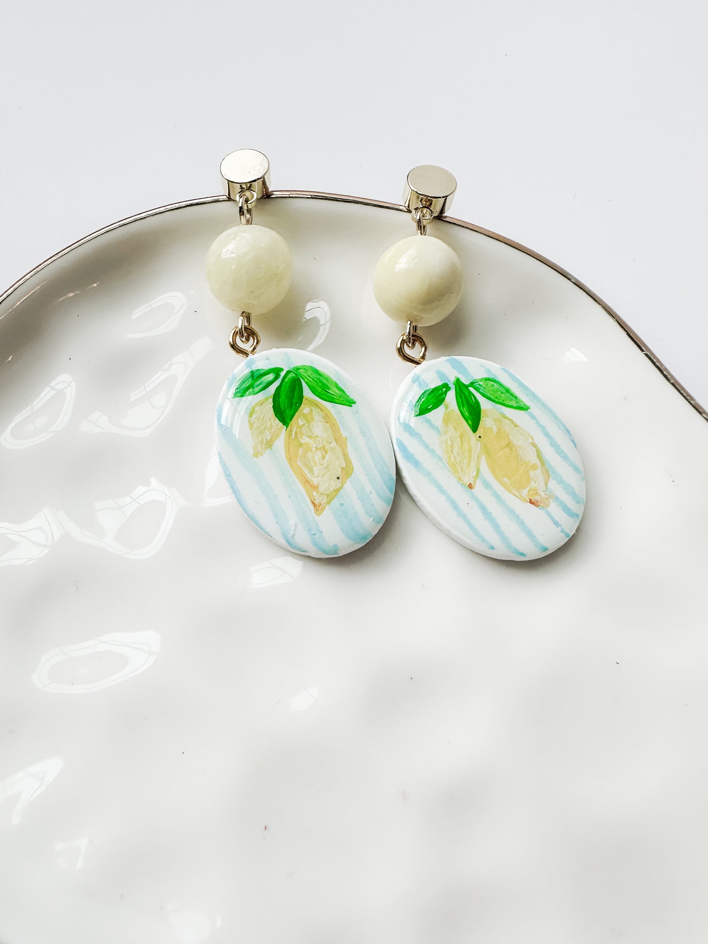 Hand Painted Lemons | Coastal Collection