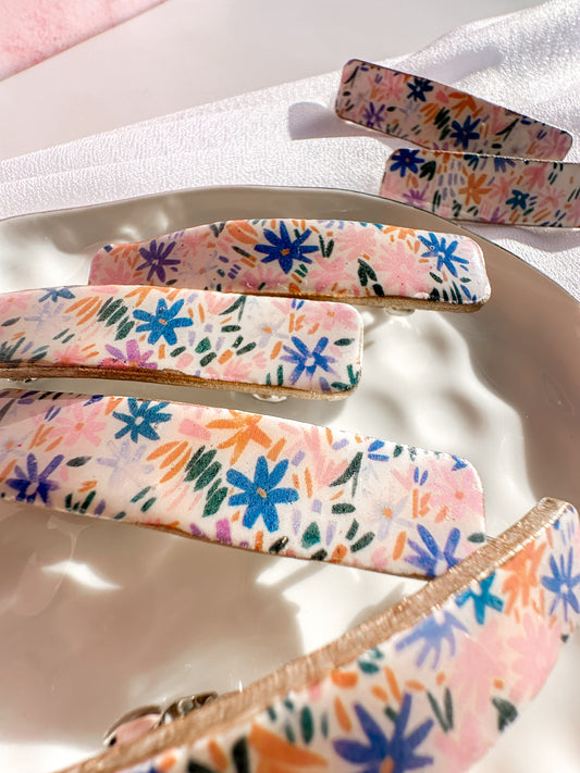 Floral Hair Barrette | Spring Vintage Inspired Collection