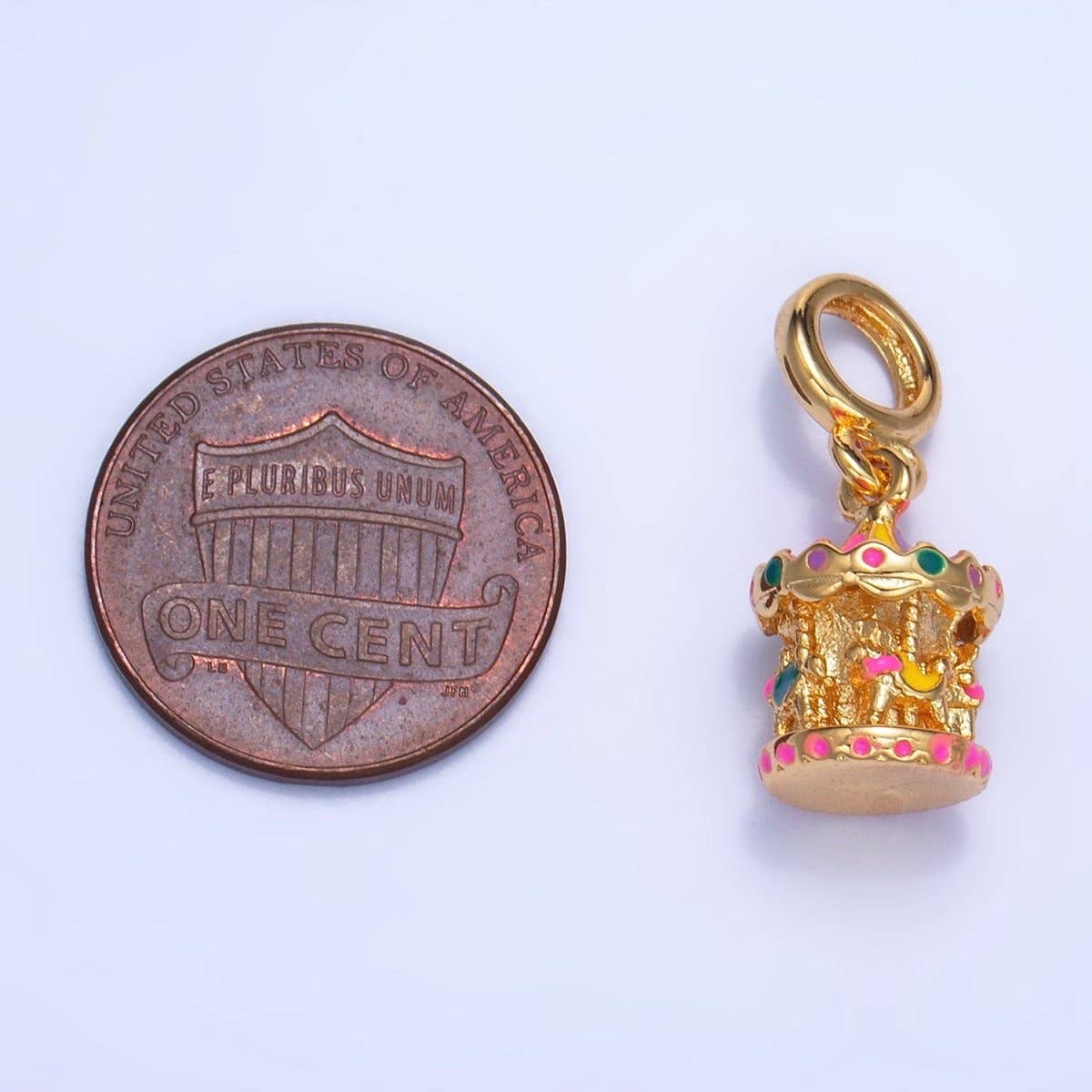 24K Gold Filled Carousel Carnival Charm | CHARM ONLY
