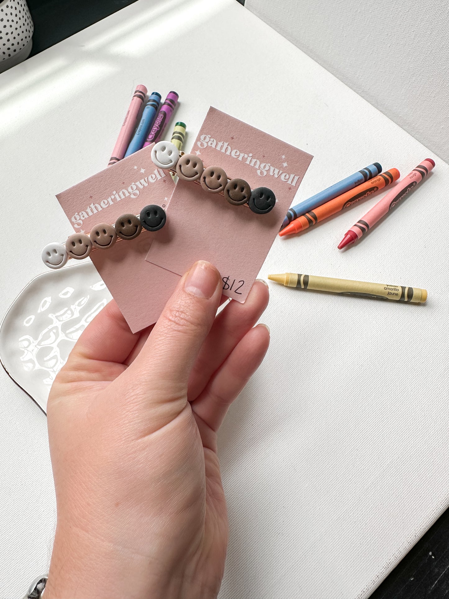 Smiley Hair Clips