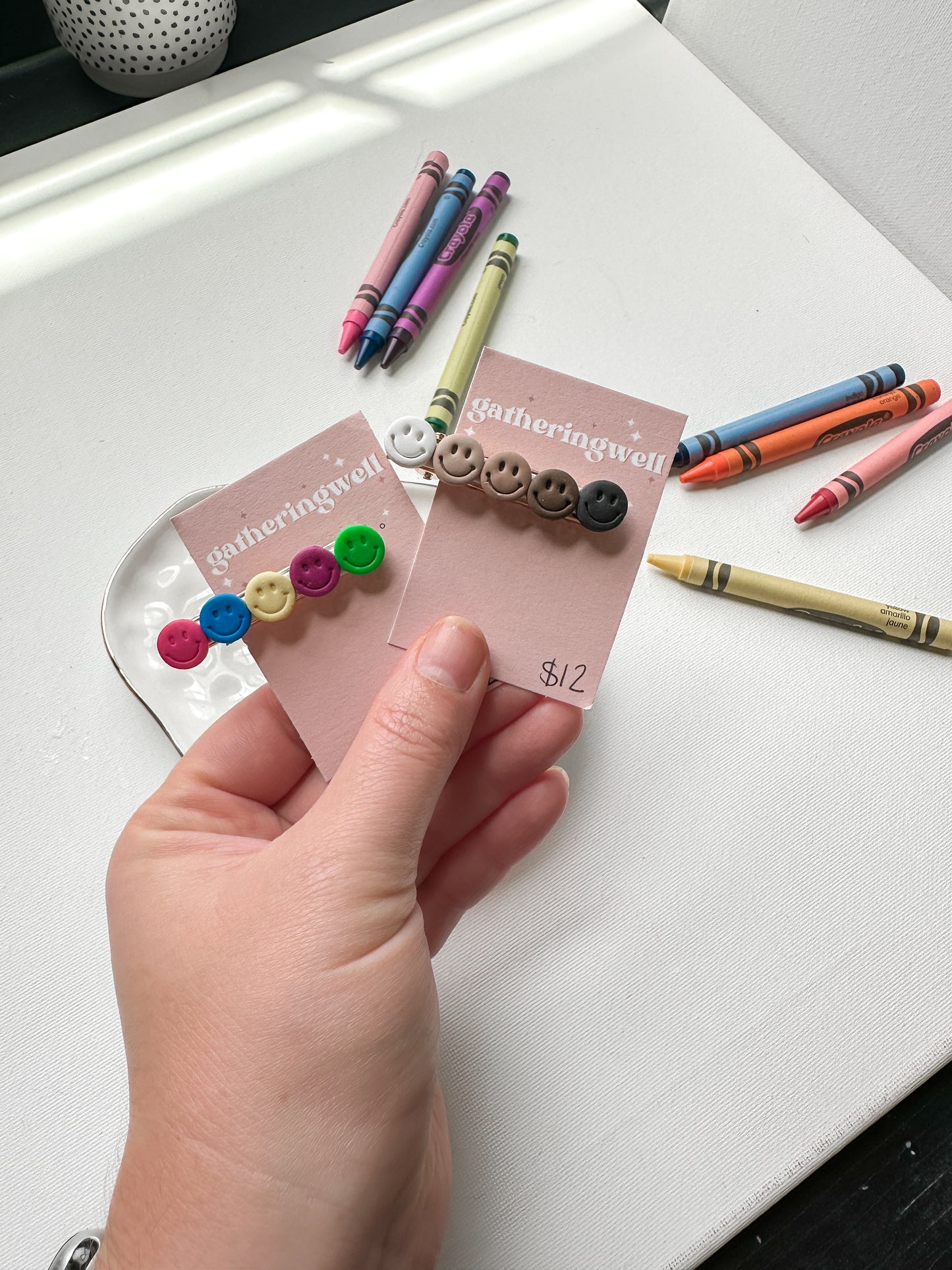 Smiley Hair Clips