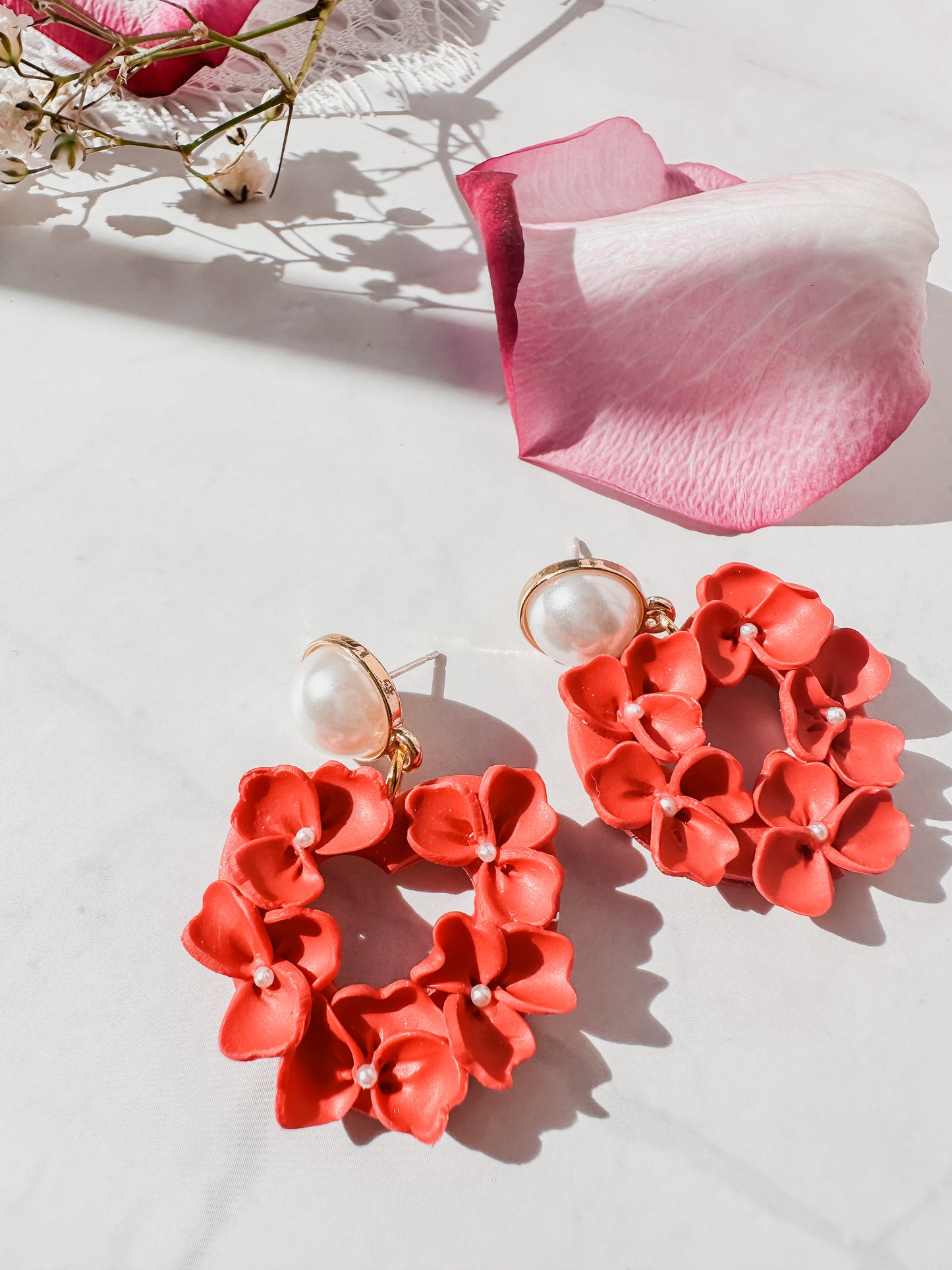 Red Flower Hearts | Be Mine, Valentine