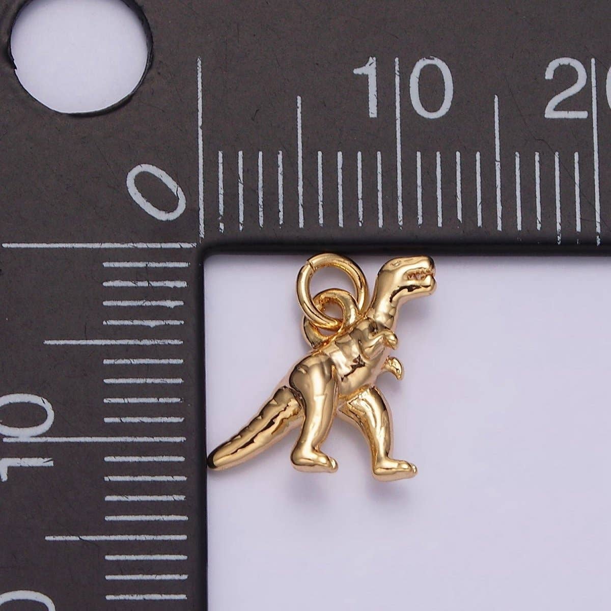 16K Gold Filled Mini T-Rex Dinosaurs | CHARM ONLY