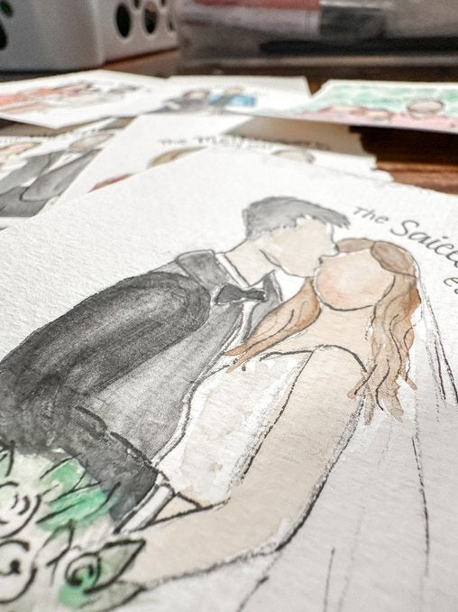 Watercolor Ornament Hand-painted Family Portraits | Ornaments | Customizable