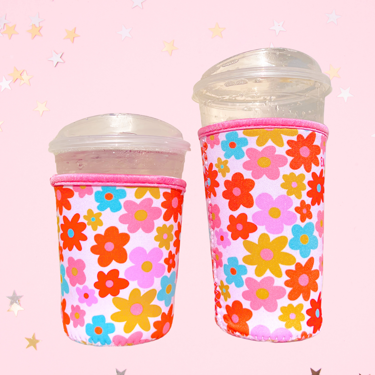 Cutie Cup Cover - Retro Florals: Small / 16oz