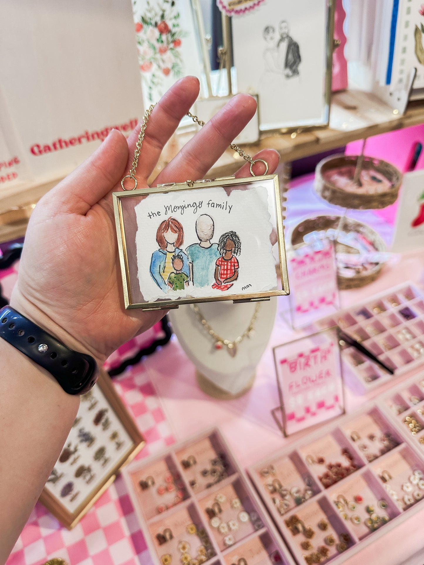 Watercolor Ornament Hand-painted Family Portraits | Ornaments | Customizable