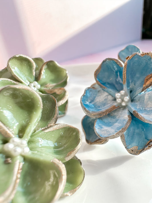 Statement Floral Studs| Spring Vintage Inspired Collectio