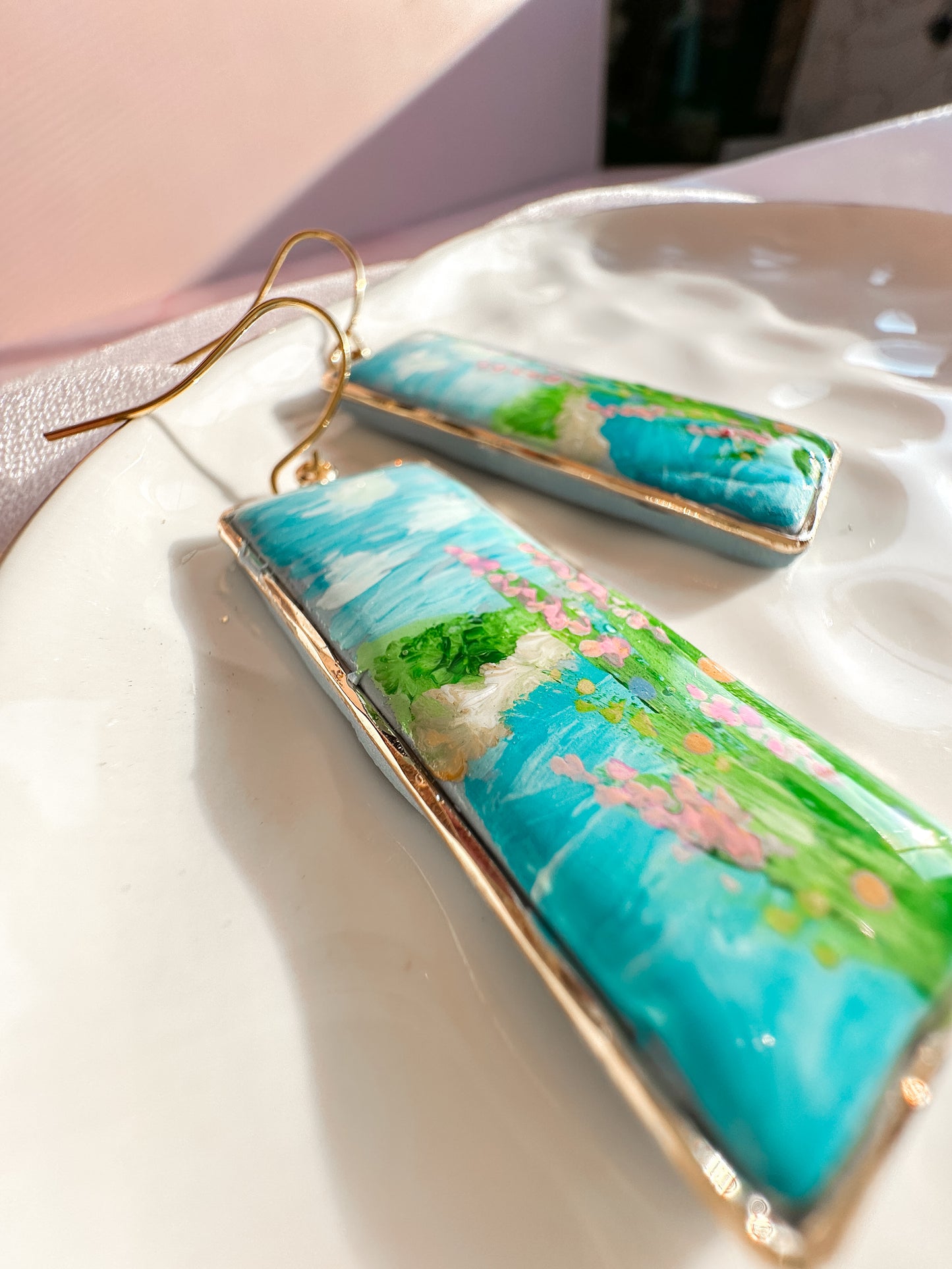 Monet Inspired Earrings | Spring Vintage Inspired Collection