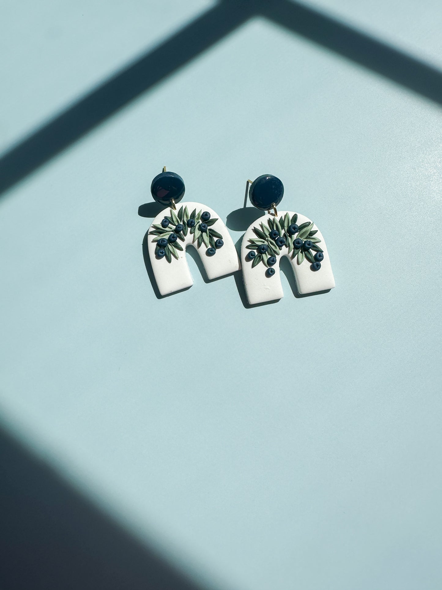 Blueberry Arch Earrings | Fruit Salad Collection