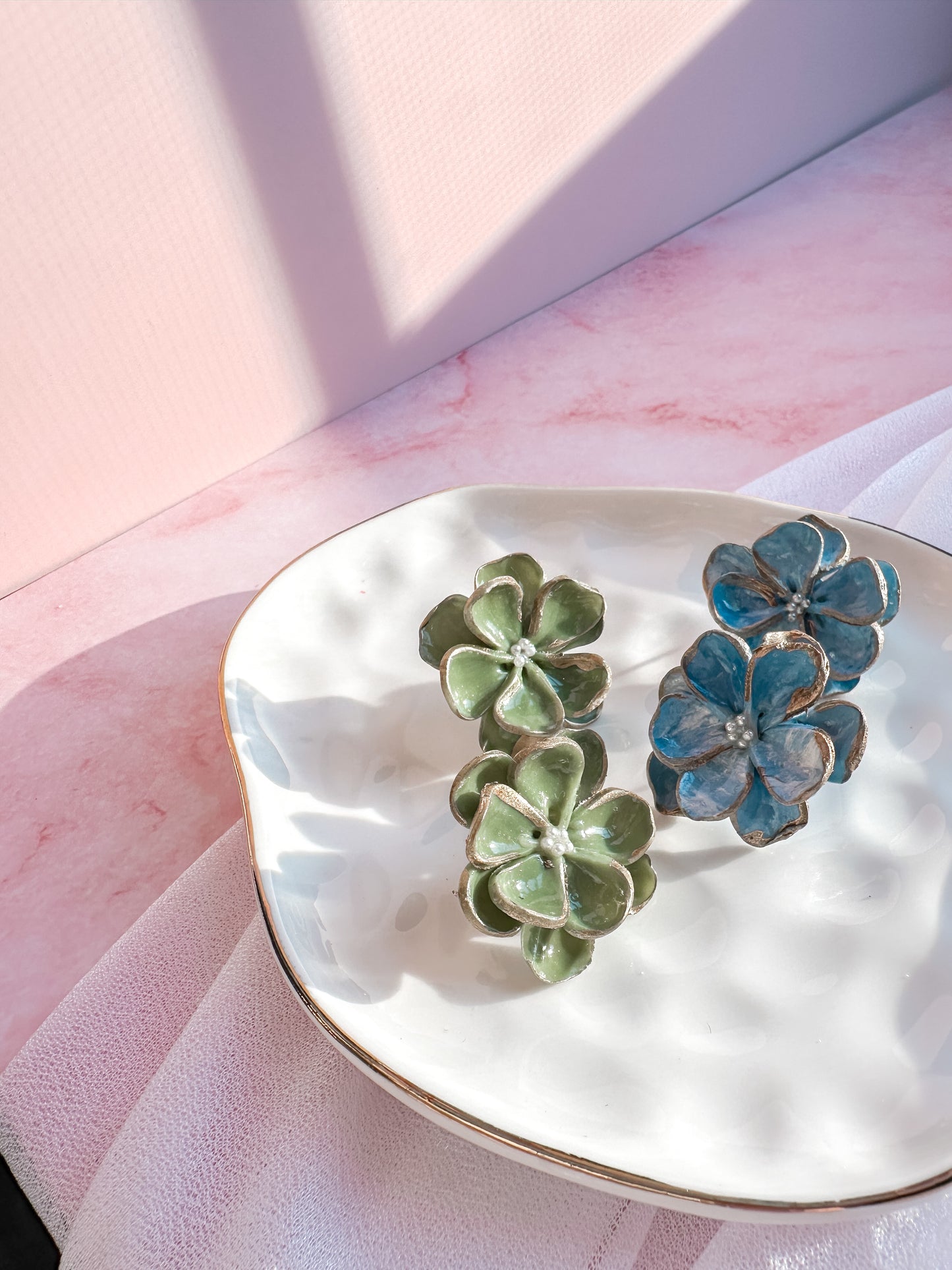 Statement Floral Studs| Spring Vintage Inspired Collectio