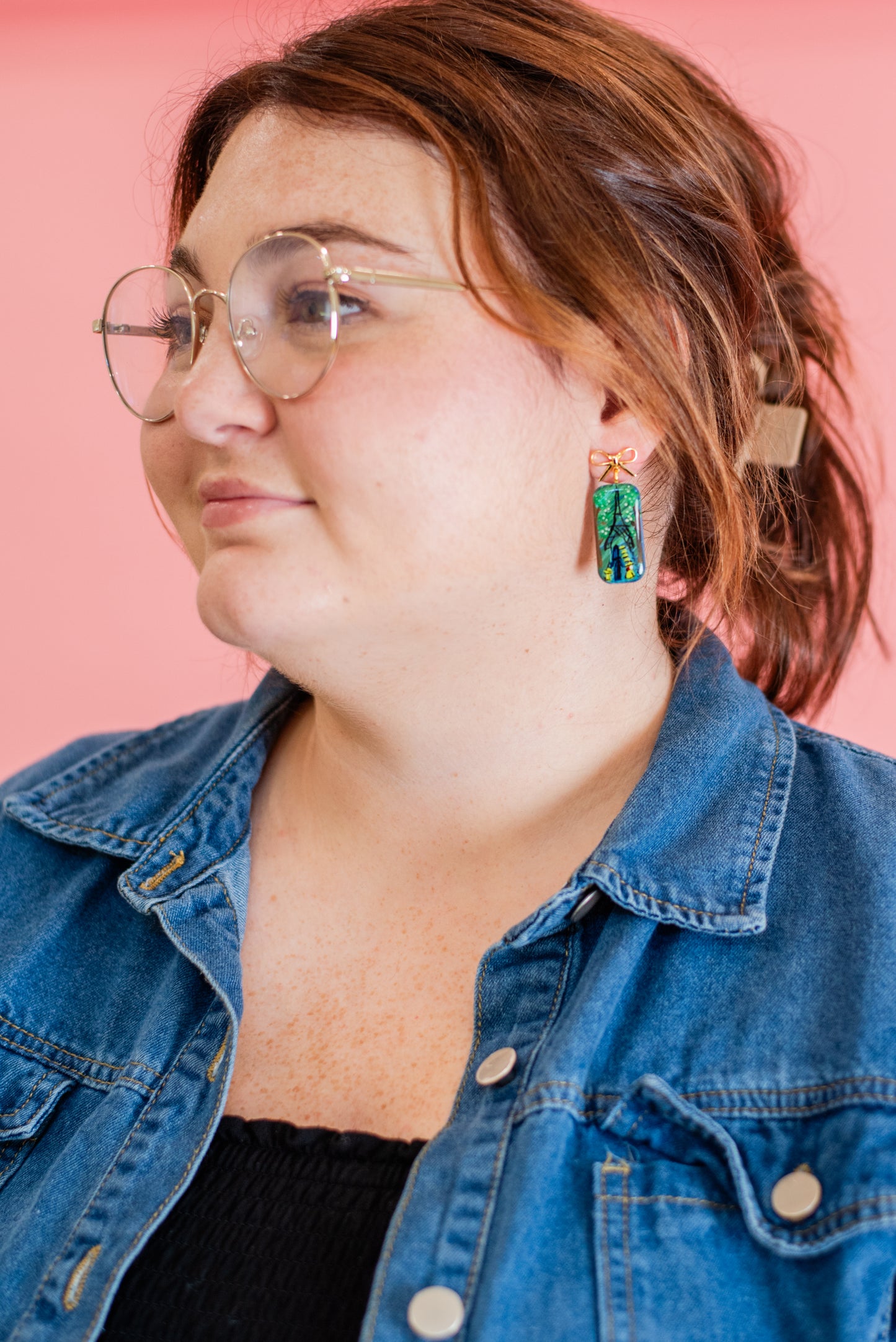 Madeline | hand painted earrings | BTS Collection
