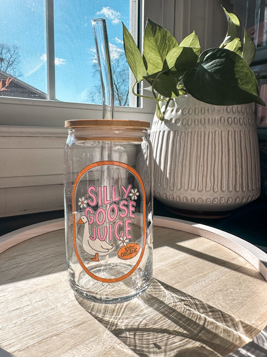 Silly Goose Juice | Iced Coffee Glass