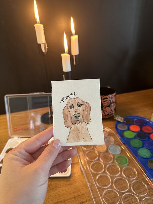 Watercolor Ornament Hand-painted Pet Portraits | Ornaments | Customizable