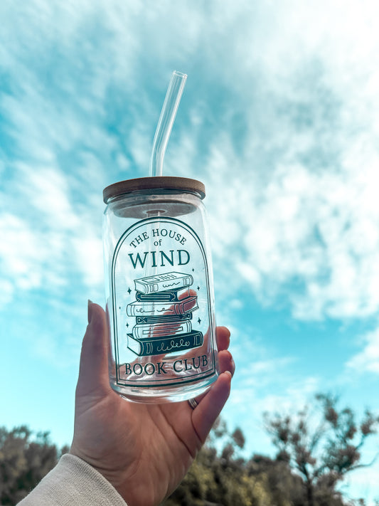 The House of Wind Book Club | Iced Coffee Glass