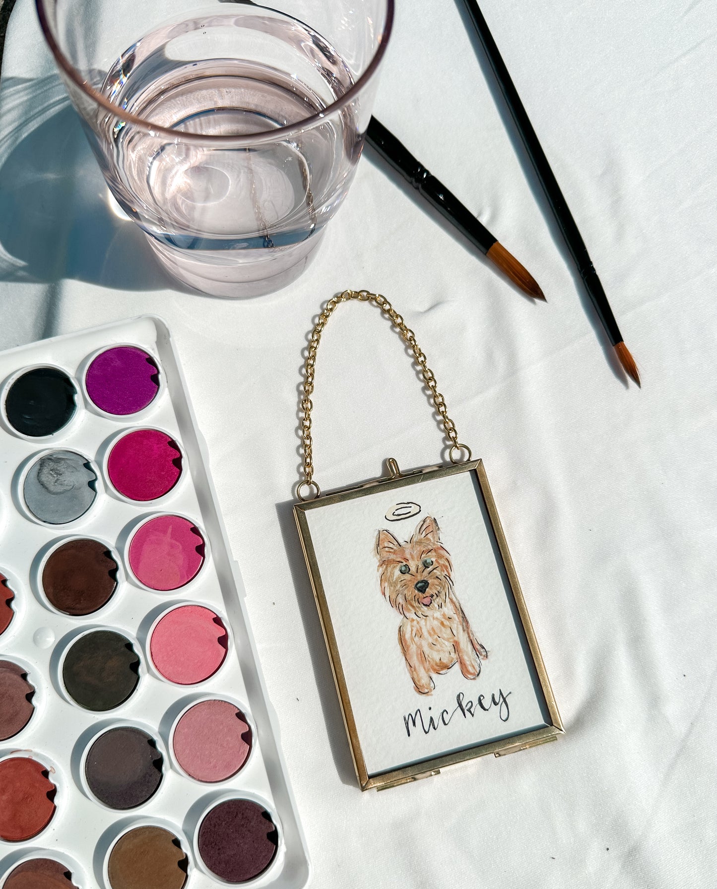 Watercolor Ornament Hand-painted Pet Portraits | Ornaments | Customizable