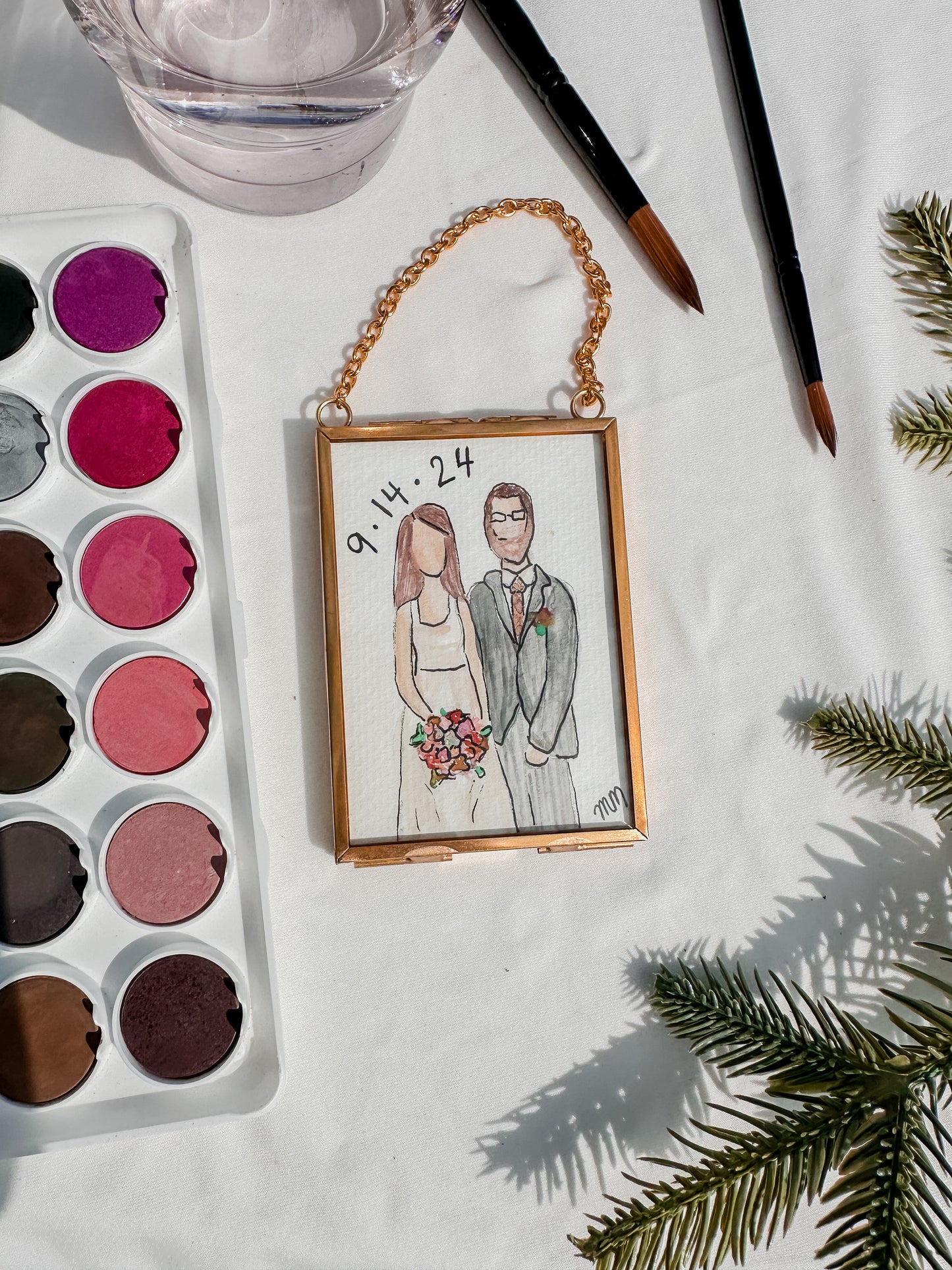 Watercolor Ornament Hand-painted Family Portraits | Ornaments | Customizable