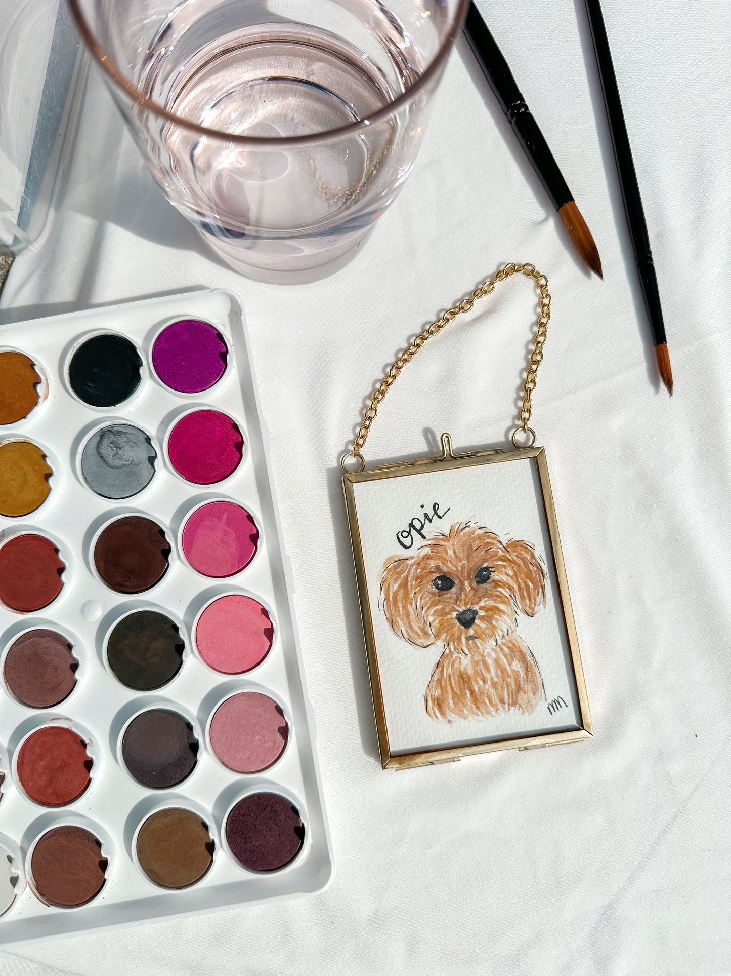 Watercolor Ornament Hand-painted Pet Portraits | Ornaments | Customizable