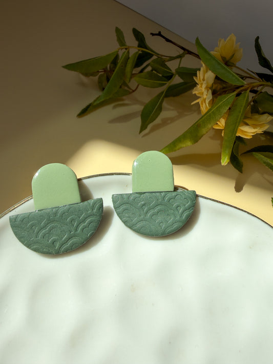 Green Studs | Garden Party Collection