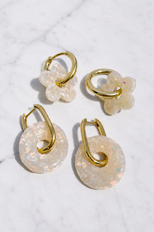 Opal Charms | Earring Charm Bar | charms ONLY *hoops not included*