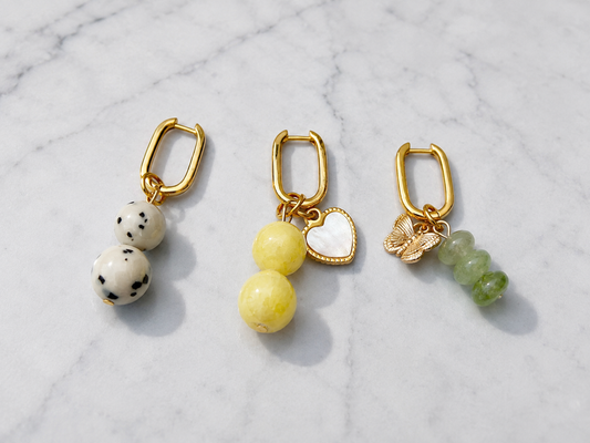 Beaded Charms | Earring Charm Bar | charms ONLY *hoops not included*
