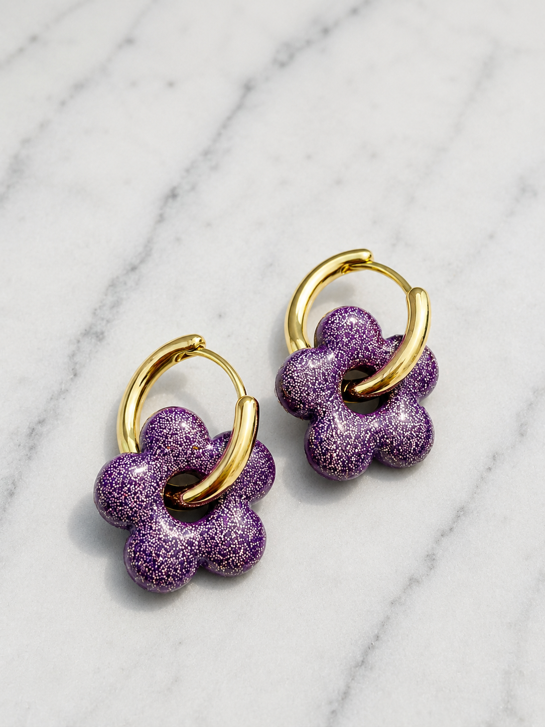 Flower Charms | Earring Charm Bar | charms ONLY *hoops not included*