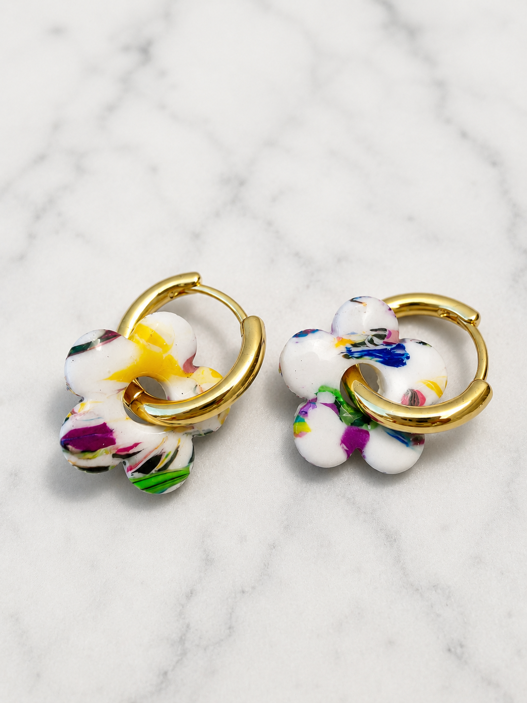 Flower Charms | Earring Charm Bar | charms ONLY *hoops not included*