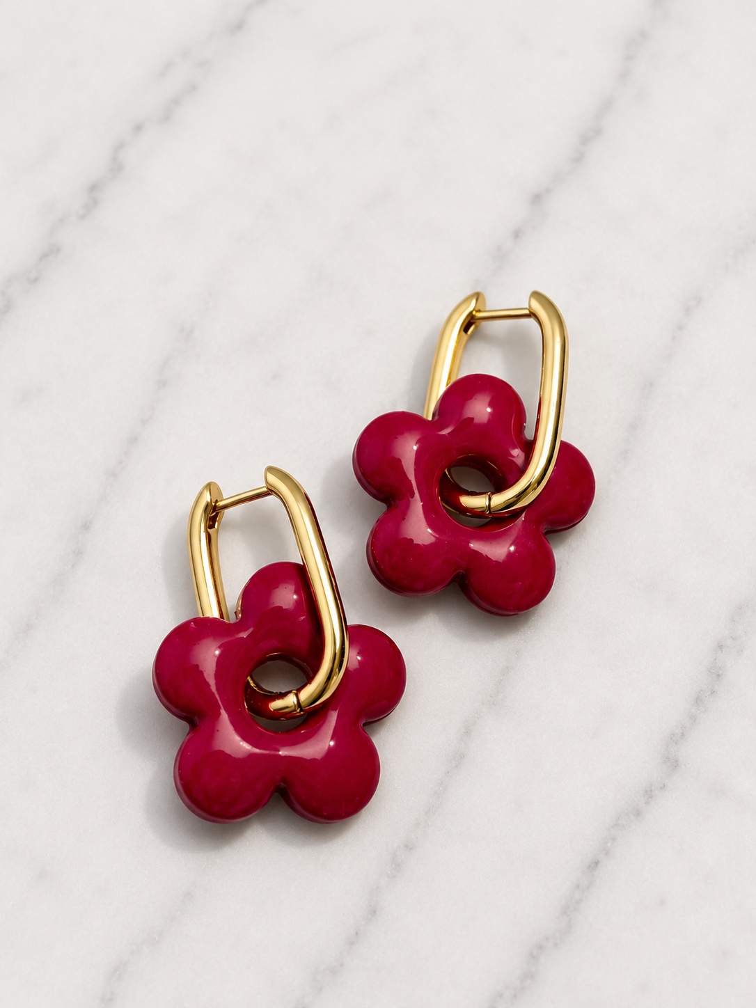 Flower Charms | Earring Charm Bar | charms ONLY *hoops not included*