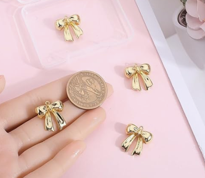 Bow Charm 18k Gold Filled, *CHARM ONLY