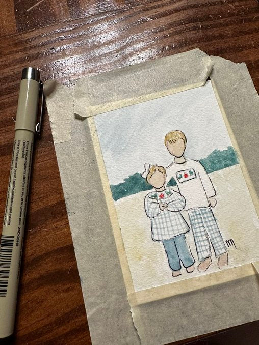 Watercolor Ornament Hand-painted Family Portraits | Ornaments | Customizable