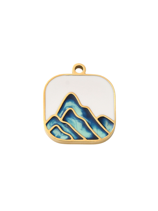 Gold Mountain Range Pendant Charm | Charm Collection