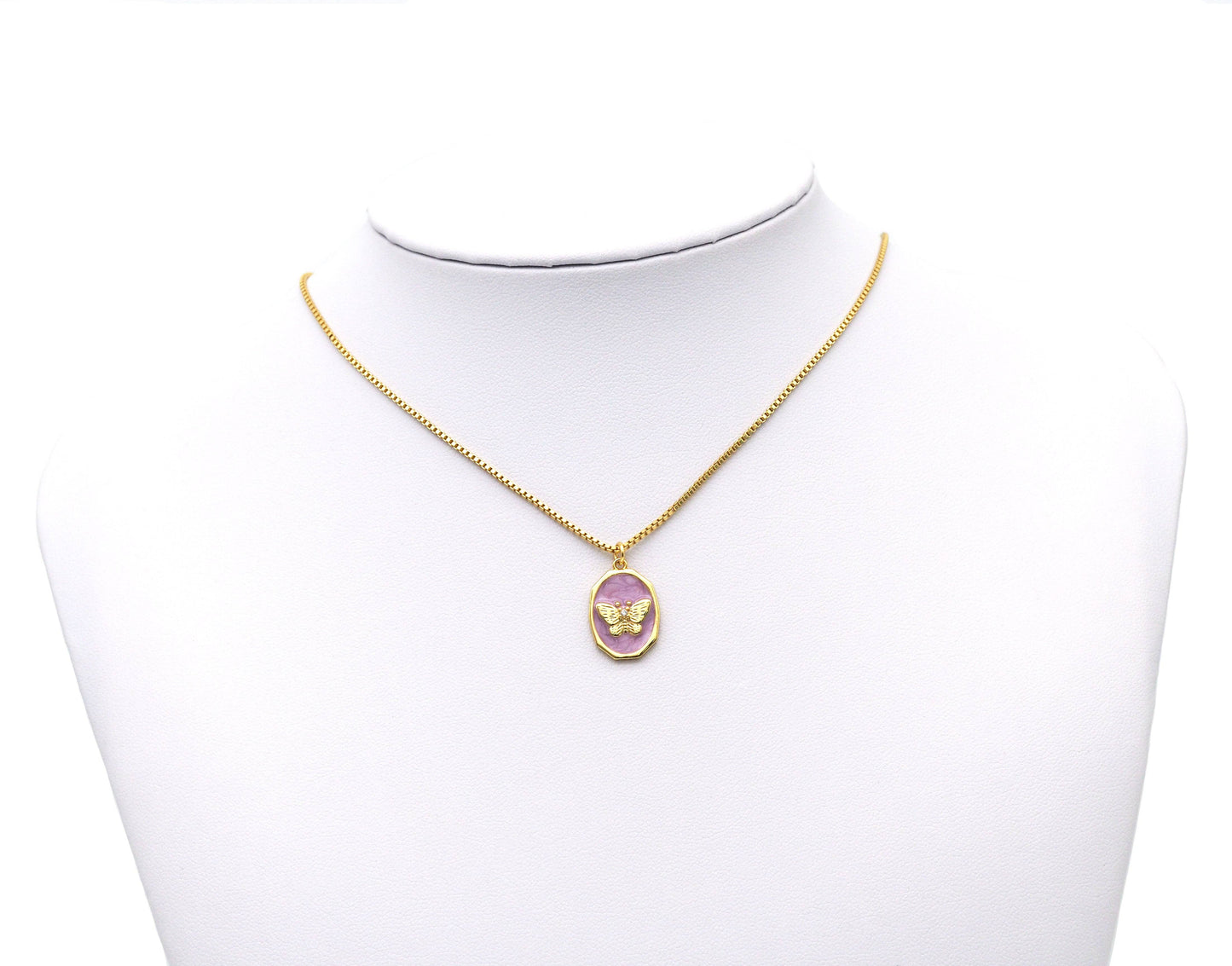 Purple Enamel Butterfly Charm, *charm only