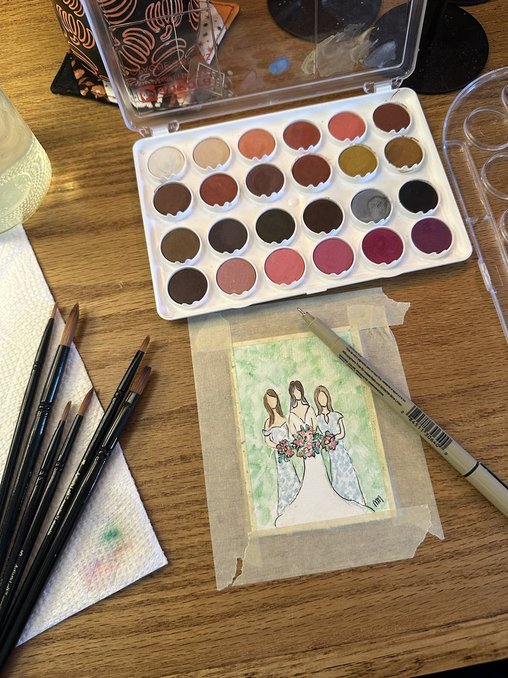 Personalized *Unframed* Watercolor Portraits | 8x10 or 5x7 options | Pet, family, house, and floral paintings