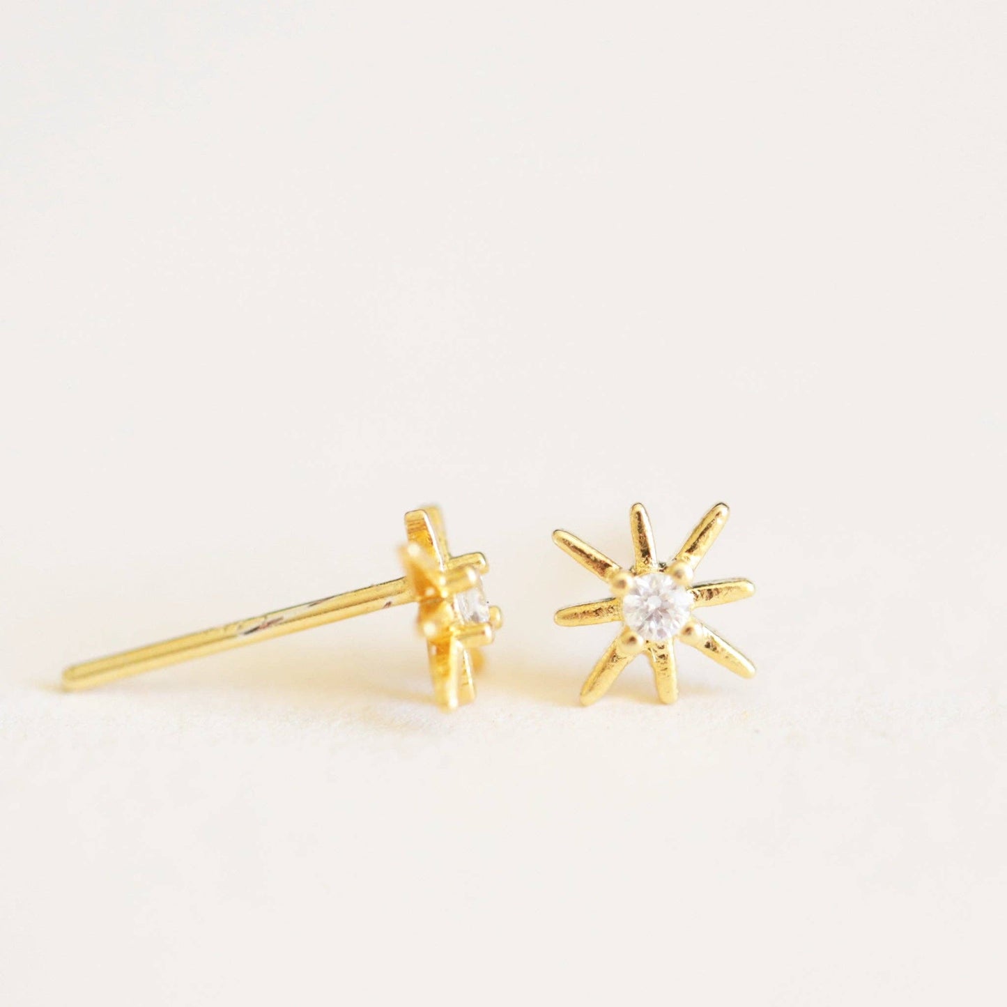 Star Earrings: Gold