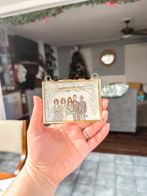 Watercolor Ornament Hand-painted Family Portraits | Ornaments | Customizable
