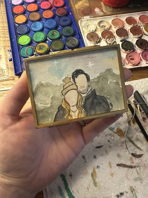 Watercolor Ornament Hand-painted Family Portraits | Ornaments | Customizable